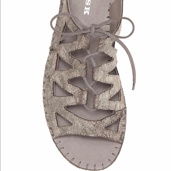 Trask Shimmery Metallic Sandals - Picture 6 of 16